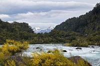 Río Petrohué  Die Wege und Straßen, die heute von Puerto Varas aus entlang des Río Petrohué Richtung Argentinien führen, sind uralte Pfade, die bereits die einheimischen Mapuche-Indianer seit Jahrhunderten zum regen Austausch und Handel mit den auf der Ostseite der Anden wohnenden Ureinwohneren nutzten. Heute dienen diese Wege, auf denen die weißen Einwanderer, angeführt von Jesuiten und Abenteurern, einst das Land eroberten, hauptsächlich touristischen Entdeckungen auf Trekking-Touren durch den von Südbuchen beherrschten immergrünen Regenwald.