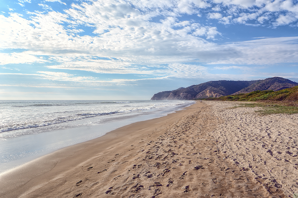 Drei Menschen am Horizont