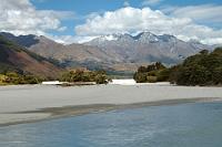 Near Paradise #2  Immer noch im Mündungsgebiet des Rees und Dart River zwischen Lake Wakatipu und Mt. Alfred. : southern alps, südalpen, queenstown, lake wakatipu paradise road, glenorchy, rees river, dart river, mt. alfred